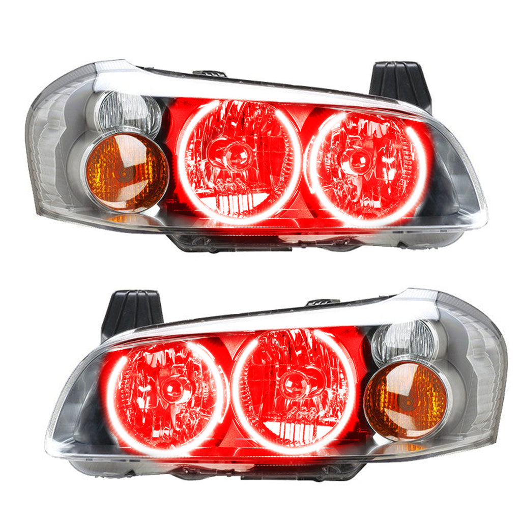 Smd-Pre-Assembled-Headlights-W-Hid-BulbsBasts,-Red