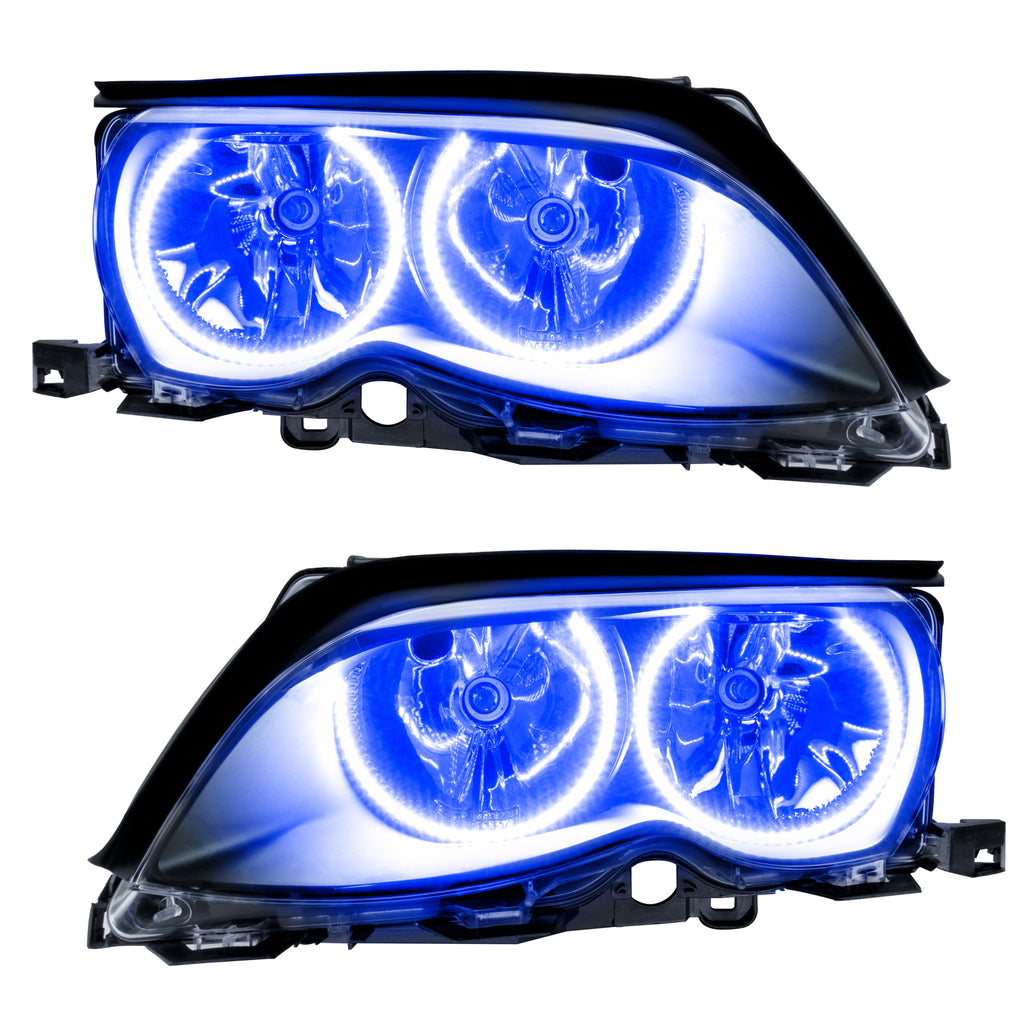 Smd-Pre-Assembled-Headlights,-Black-Bezel,-Blue
