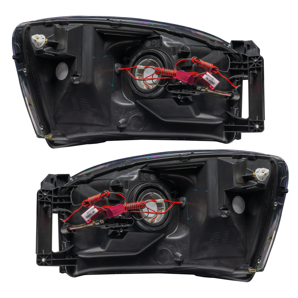 Smd-Pre-Assembled-Headlights,-Black-Bezel,-Colorshift---No-Controller