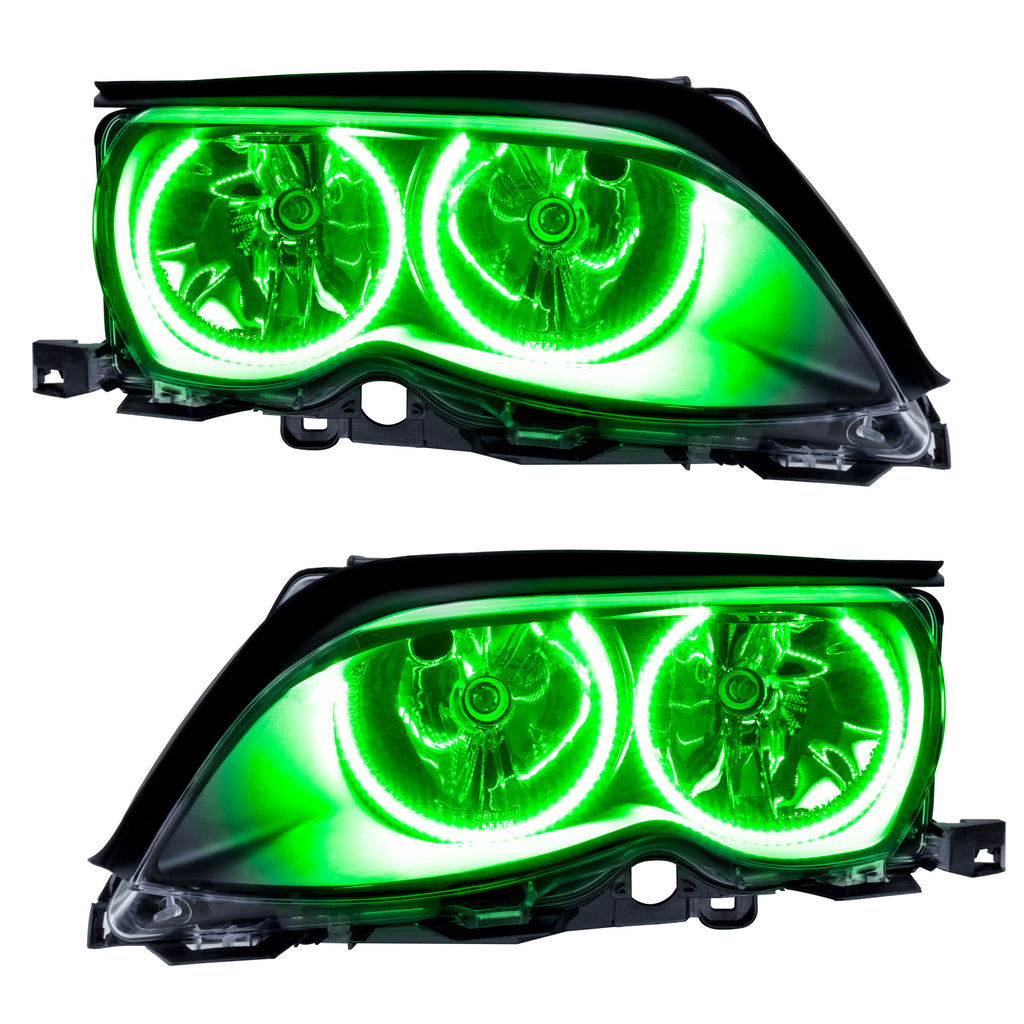 Smd-Pre-Assembled-Headlights,-Black,-Green