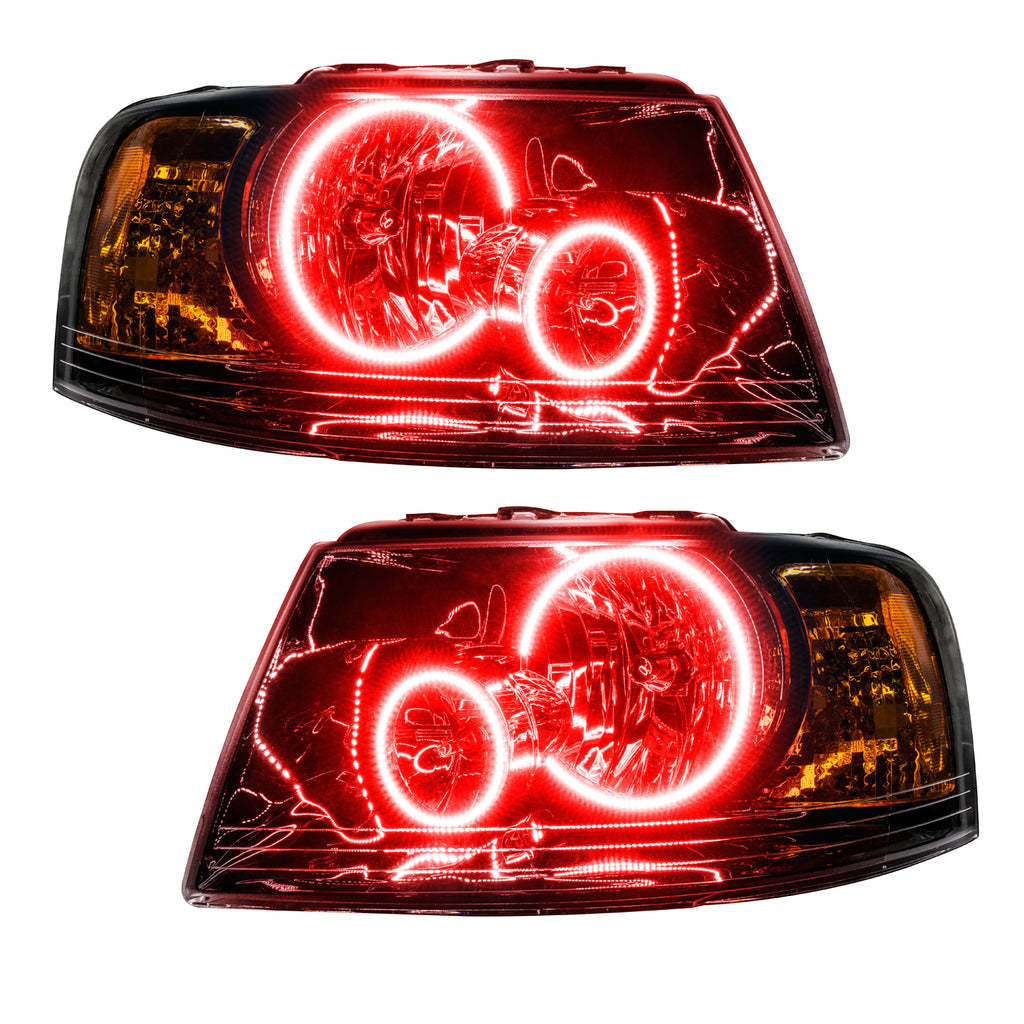 Smd-Pre-Assembled-Headlights,-Black,-Red