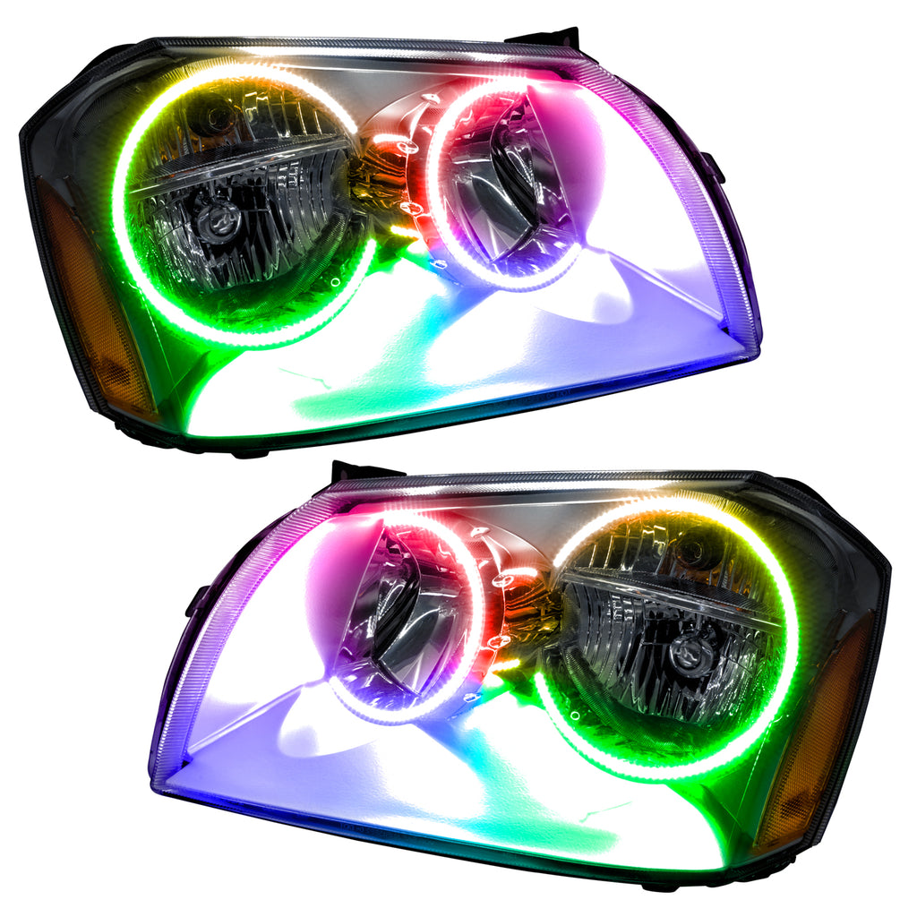 Smd-Pre-Assembled-Headlights,-Chrome-Bezel,-Colorshift---No-Controller