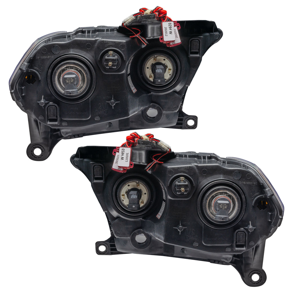 Smd-Pre-Assembled-Headlights,-Halogen,-Black-Bezel,-Colorshift---No-Controller