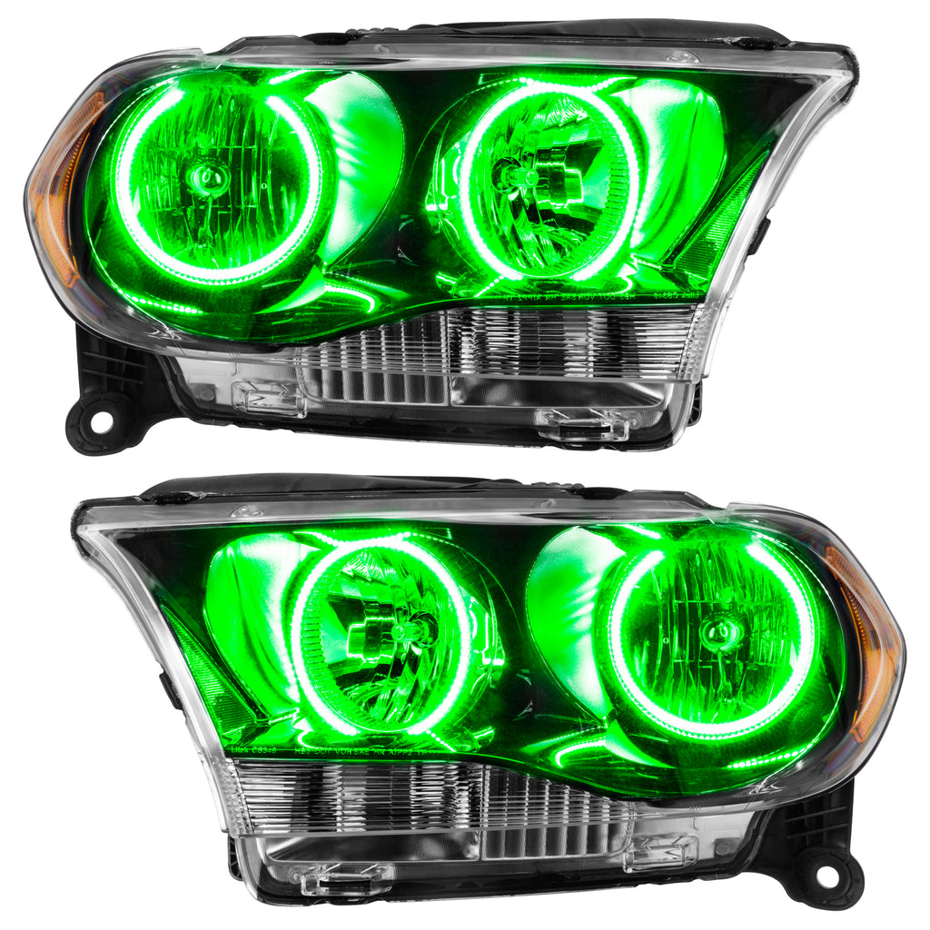 Smd-Pre-Assembled-Headlights,-Halogen,-Black,-Green