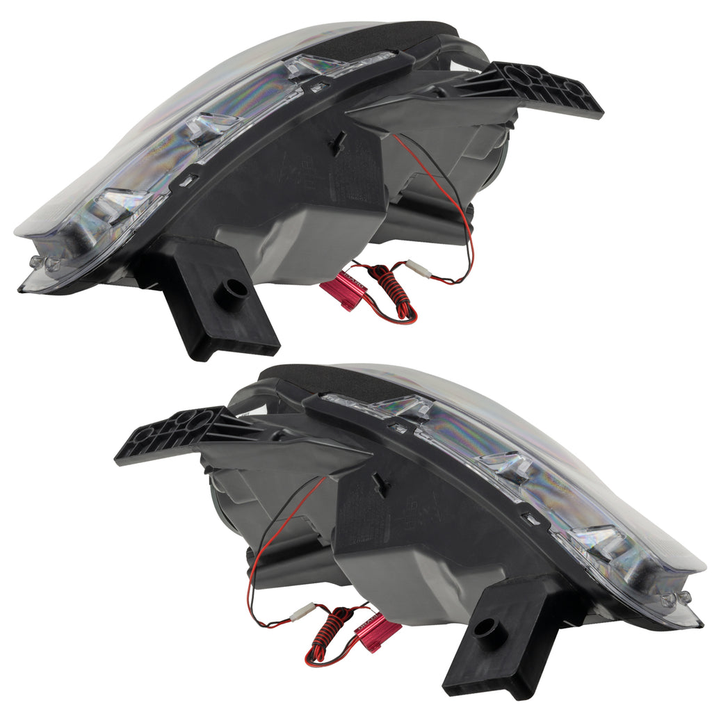 Smd-Pre-Assembled-Headlights,-Halogen,-Black,-Red