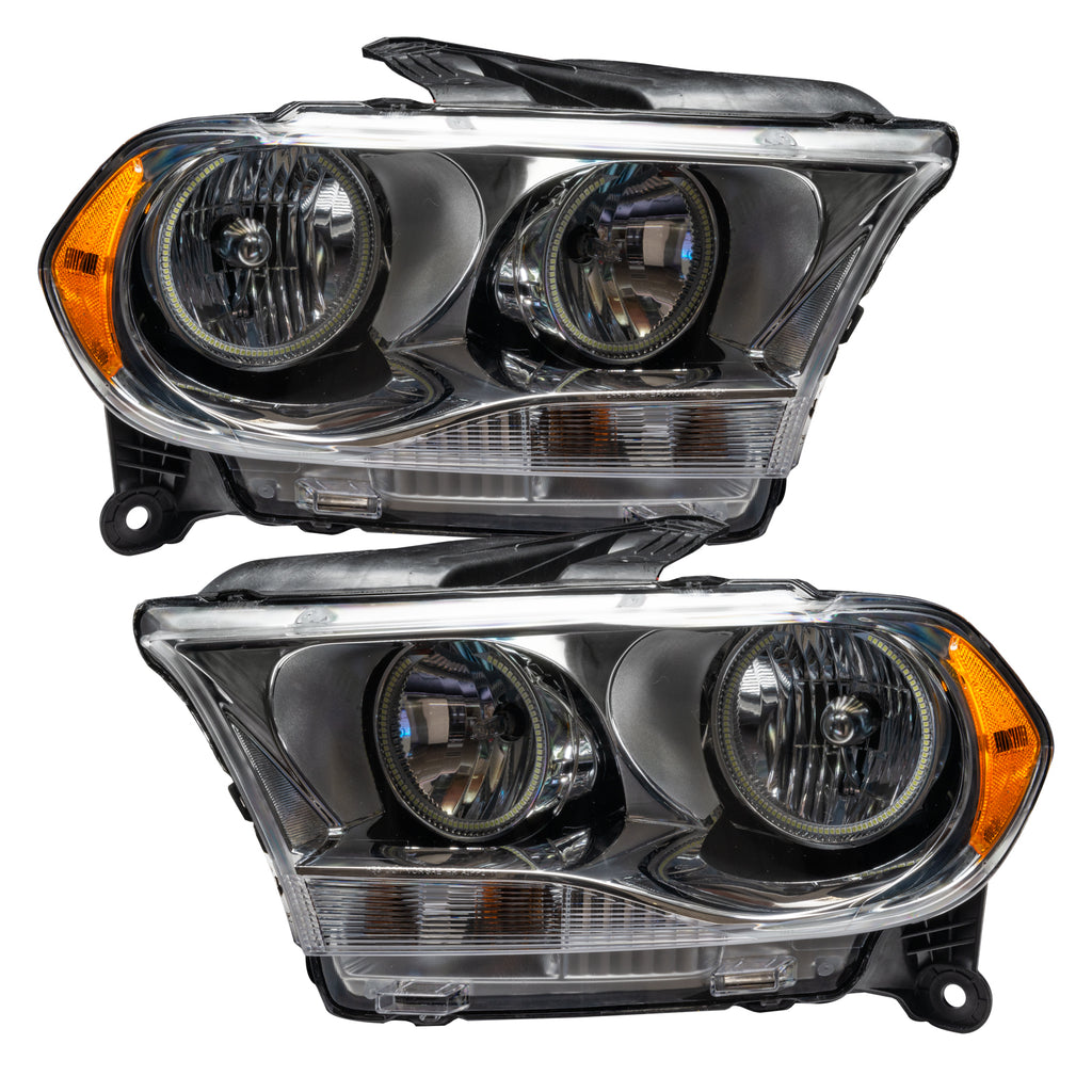 Smd-Pre-Assembled-Headlights,-Halogen,-Chrome-Bezel,-Colorshift---No-Controller