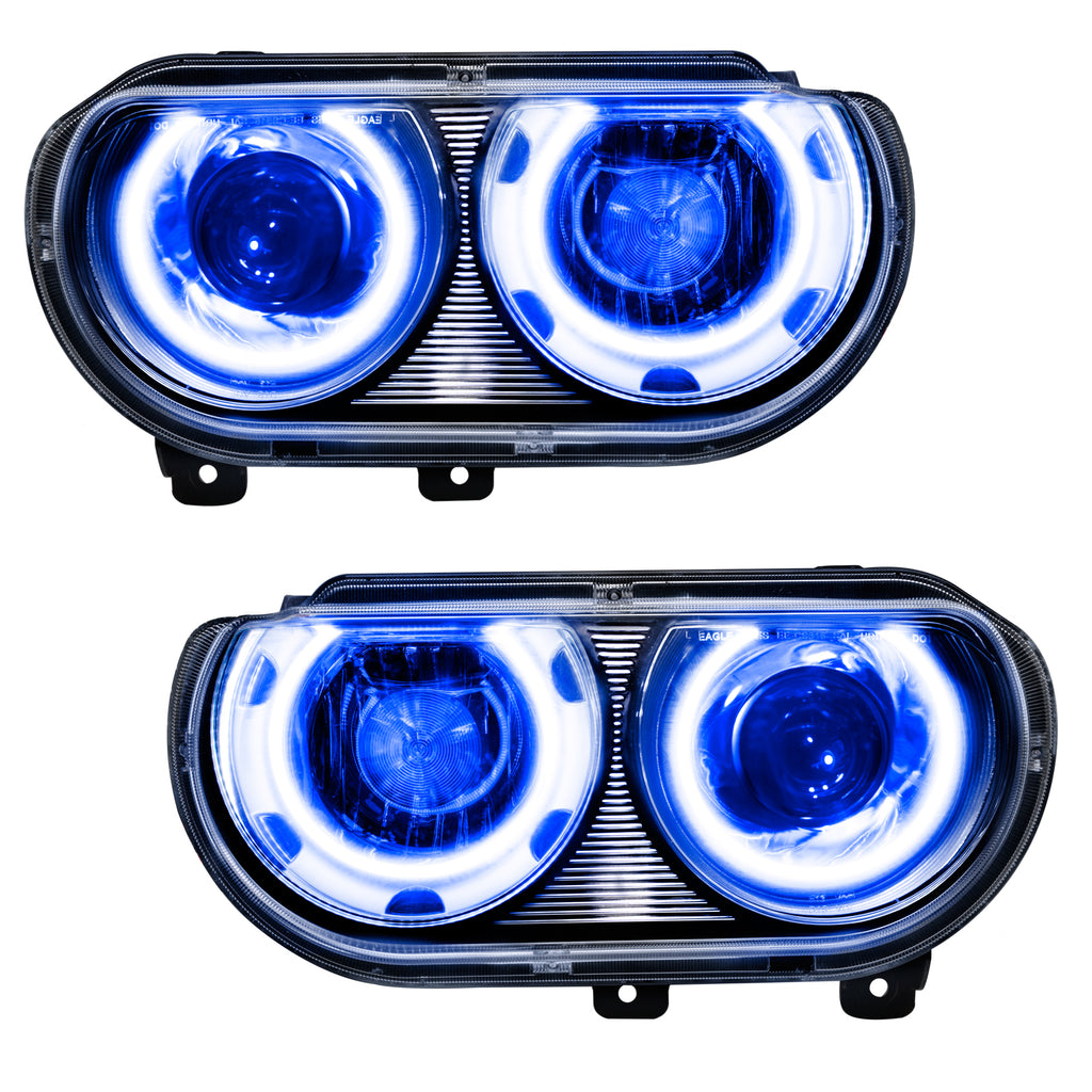Smd-Pre-Assembled-Headlights,-Hid-Style,-Blue