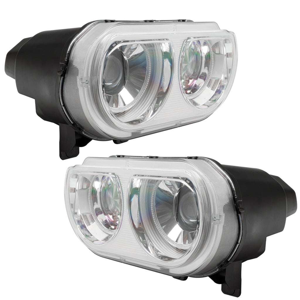 Smd-Pre-Assembled-Headlights,-Hid-Style,-Blue