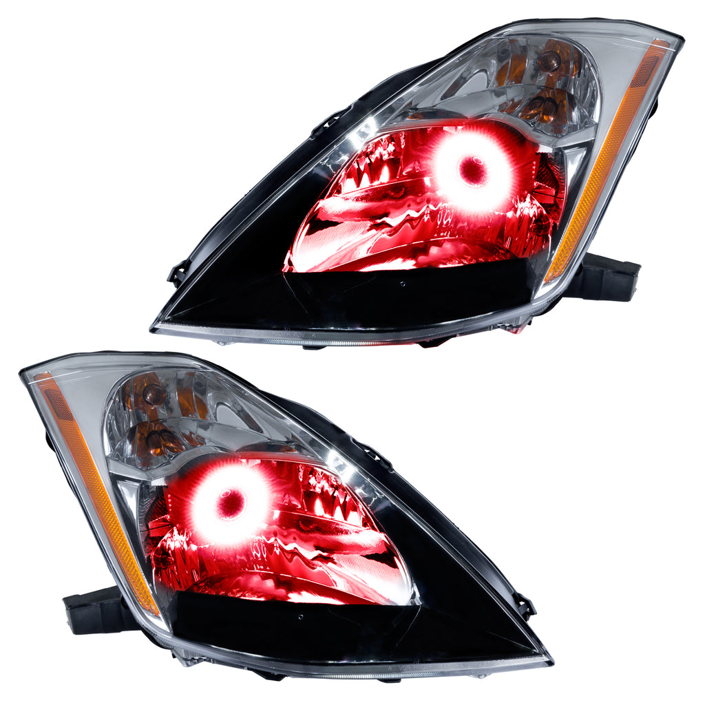 Smd-Pre-Assembled-Headlights,-Hid-Style,-Red