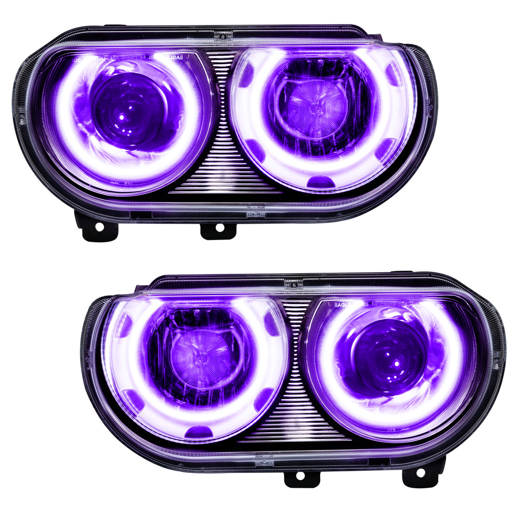 Smd-Pre-Assembled-Headlights,-Hid-Style,-UvPurple