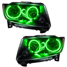 Load image into Gallery viewer, Smd-Pre-Assembled-Headlights,-Non-Hid,-Chrome-Bezel,-Green