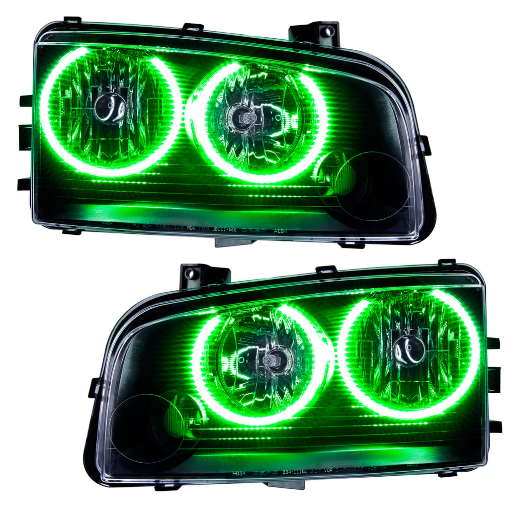 Smd-Pre-Assembled-Headlights,-Non-Hid,-Green
