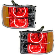 Load image into Gallery viewer, Smd-Pre-Assembled-Headlights,-Round-Ring-Design,-Red
