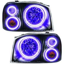 Load image into Gallery viewer, Smd-Pre-Assembled-Headlights,-Triple-Halo,-UvPurple