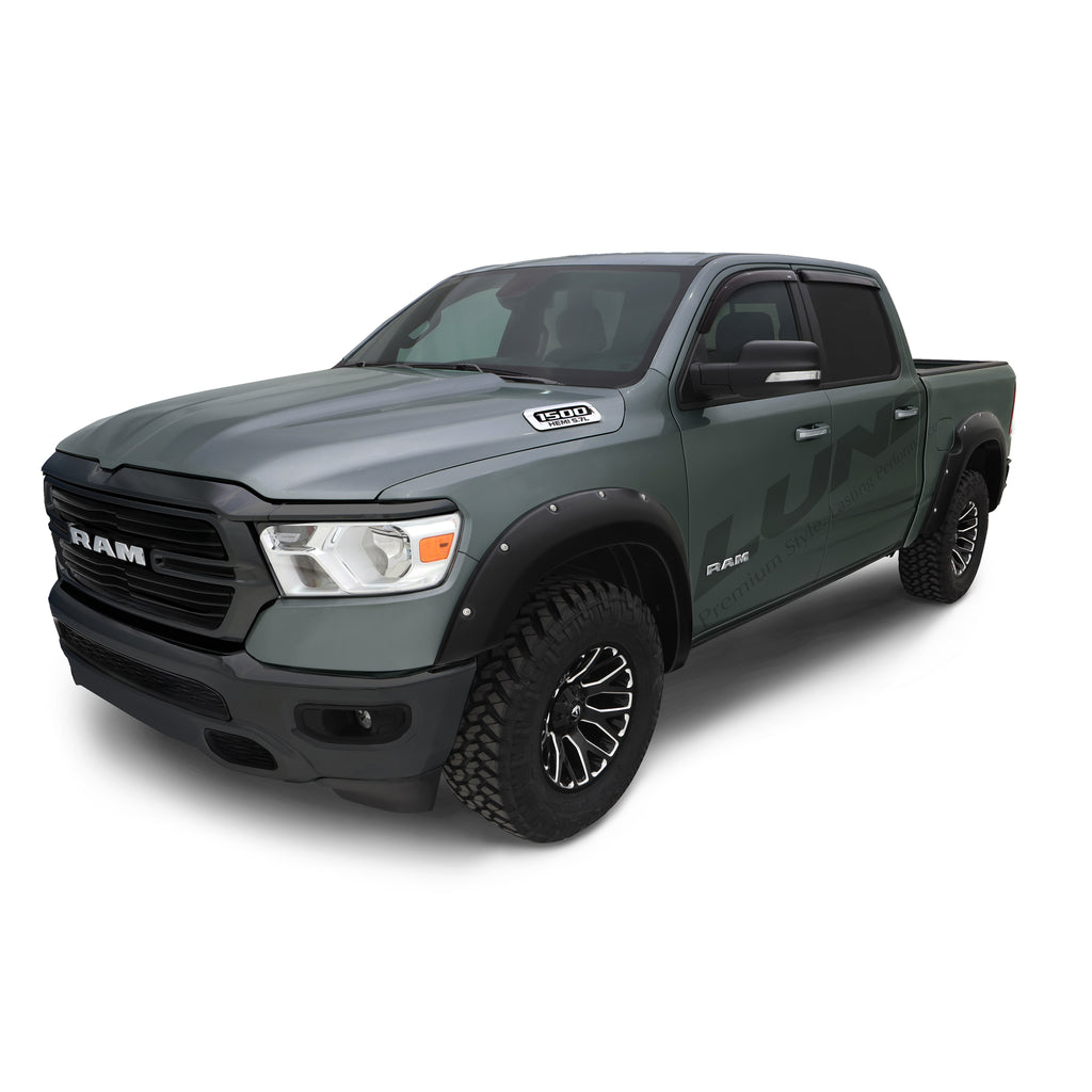 Smooth-Rivet-Style-Flares(4)-;-19-24-Ram-1500-;-Bolt-On-Look