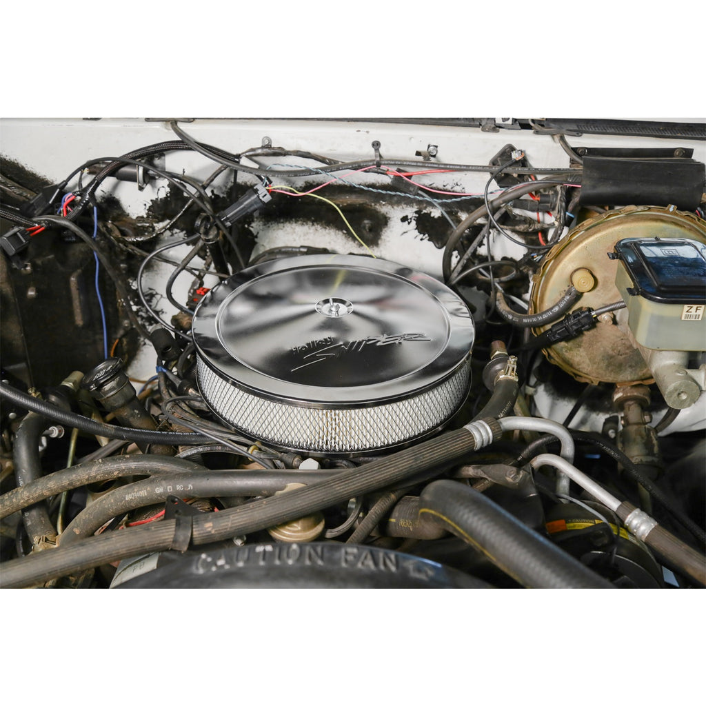 Sniper-Air-Cleaner-Assembly,-14-X-3---Chrome-Finish