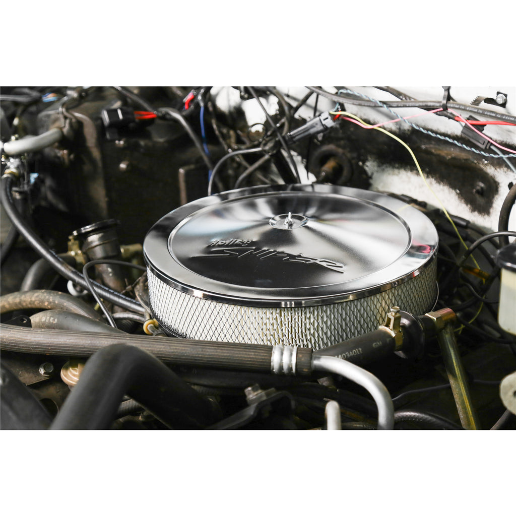 Sniper-Air-Cleaner-Assembly,-14-X-3---Chrome-Finish