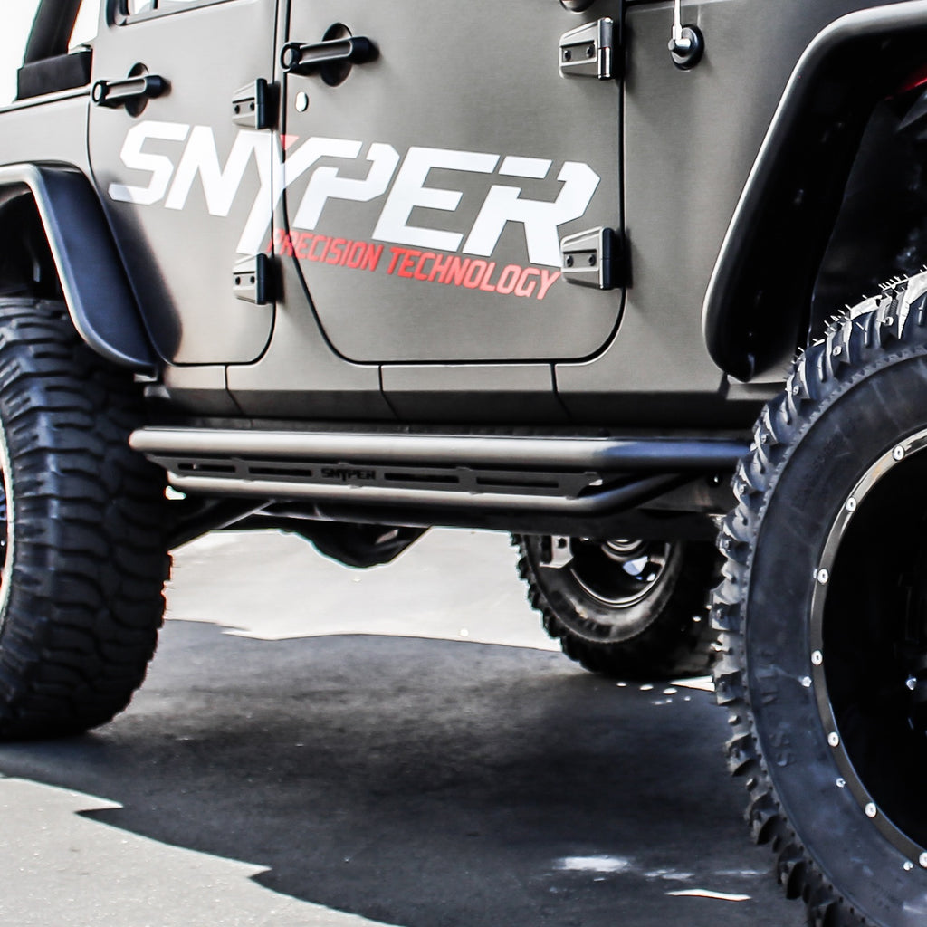 Snyper-07-17-Jeep-Wrangler-Unlimited-Triple-Tube-Rock-Rail-Steps---Textured-Black