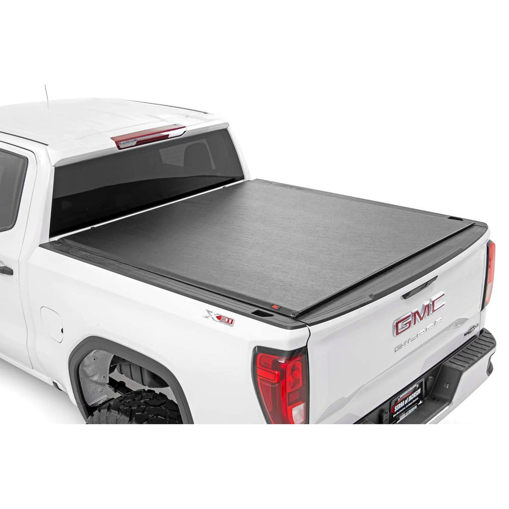 Soft-Roll-Up-Bed-Cover-5.8-Ft-Bed-14-18-ChevyGmc-1500-Rough-Country