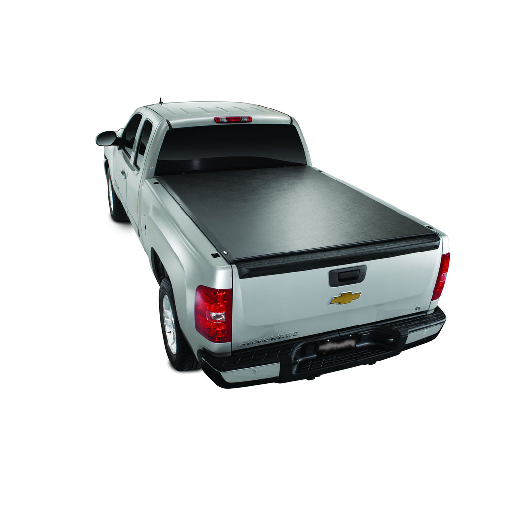 Soft-Roll-Up-Velcro-Lockable-WTailgate-Lock-Black-Vinyl-WAluminum-Rails
