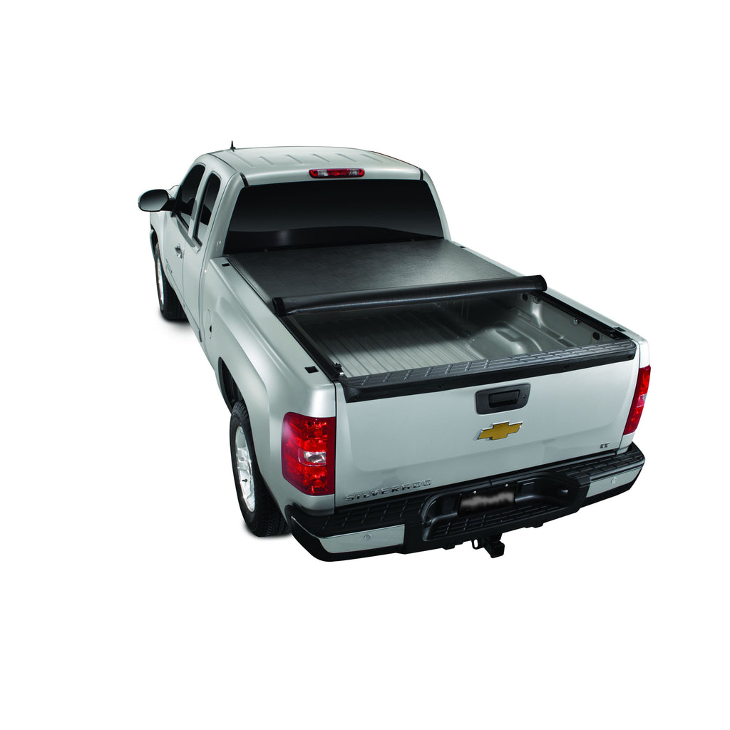 Soft-Roll-Up-Velcro-Lockable-WTailgate-Lock-Black-Vinyl-WAluminum-Rails