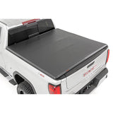 Rough Country RC44308550 Soft Tri-Fold Bed Cover 19-20 Silverado/Sierra 1500 5 Foot 8 Inch Bed w/o Cargo Mgmt