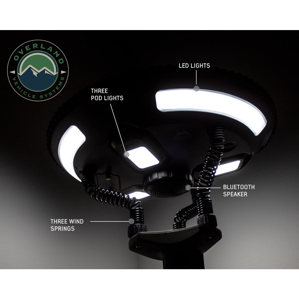 Solar-Camping-Light-Pods--Speaker-Universal-Wild-Land-Overland-Vehicle-Systems