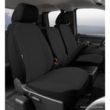 Fia Inc. SP89-27 BLACK SP80 Series - Seat Protector Poly-Cotton Custom Fit Front Seat Cover - Black