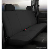 Fia Inc. SP82-6 BLACK SP80 Series - Seat Protector Poly-Cotton Custom Fit Rear Seat Cover - Black