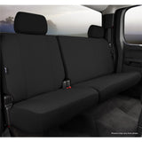 Fia Inc. SP82-33 BLACK SP80 Series - Seat Protector Poly-Cotton Custom Fit Rear Seat Cover - Black