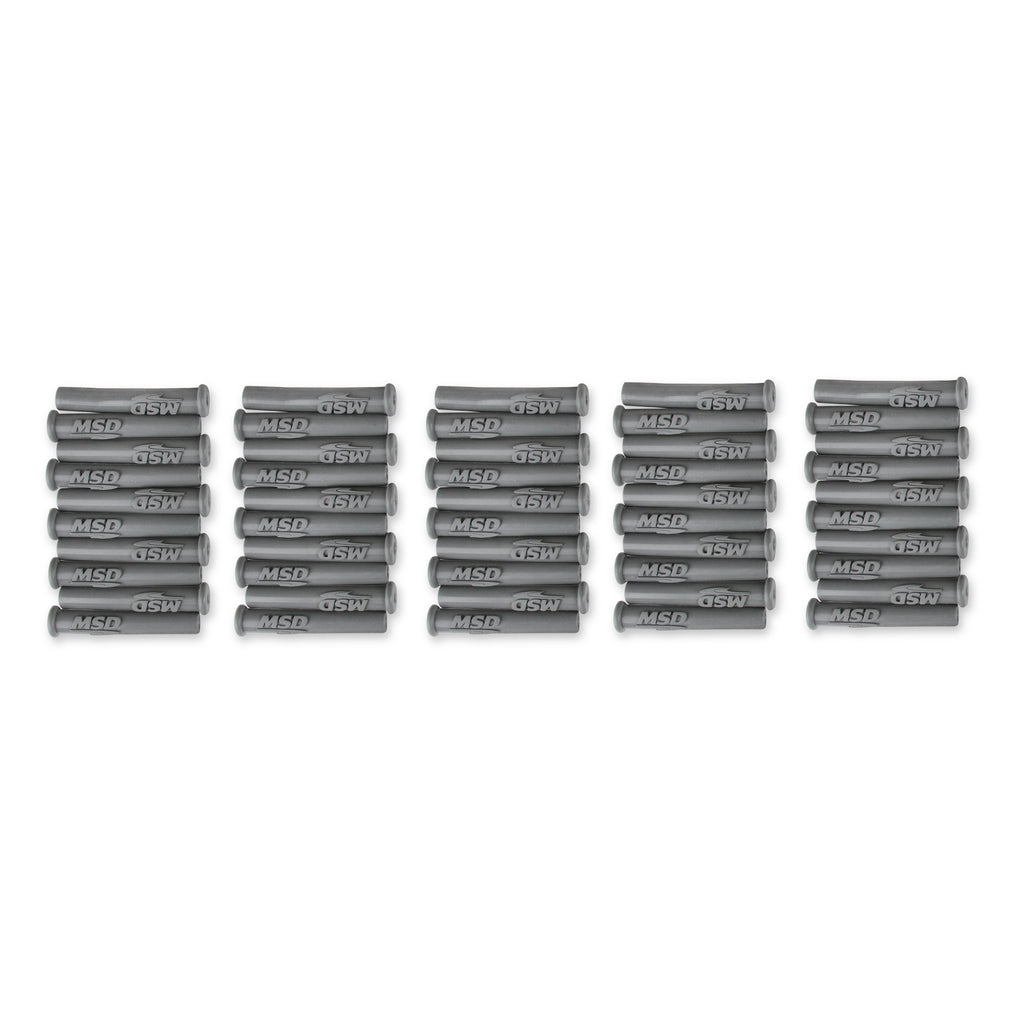 Spark-Plug-Boot-Straight-Gray-Silicone-50Pk