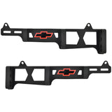 Proform 141-709 Spark Plug Wire Loom Set; Linear Style; Bowtie Logo; For BB Chevy; Black Crinkle