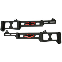 Load image into Gallery viewer, Spark-Plug-Wire-Loom-Set;-Linear-Style;-Bowtie-Logo;-Sb-Chevy;-Black-Crinkle
