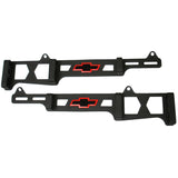 Proform 141-714 Spark Plug Wire Loom Set; Linear Style; Bowtie Logo; SB Chevy; Black Crinkle