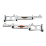 Proform 141-638 Spark Plug Wire Loom Set; Linear Style; With Bowtie Logo; Fits SB Chevy; Chrome