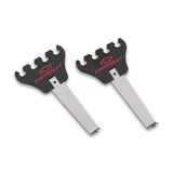 Proform 141-636 Spark Plug Wire Loom Set; Universal; Chrome; Black Plastic; Bowtie Logo; 1-Pair