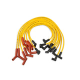 ACCEL 4056 Spark Plug Wire Set - 8mm - Custom with Graphite Core - Yellow with HEI Stock Style Boots