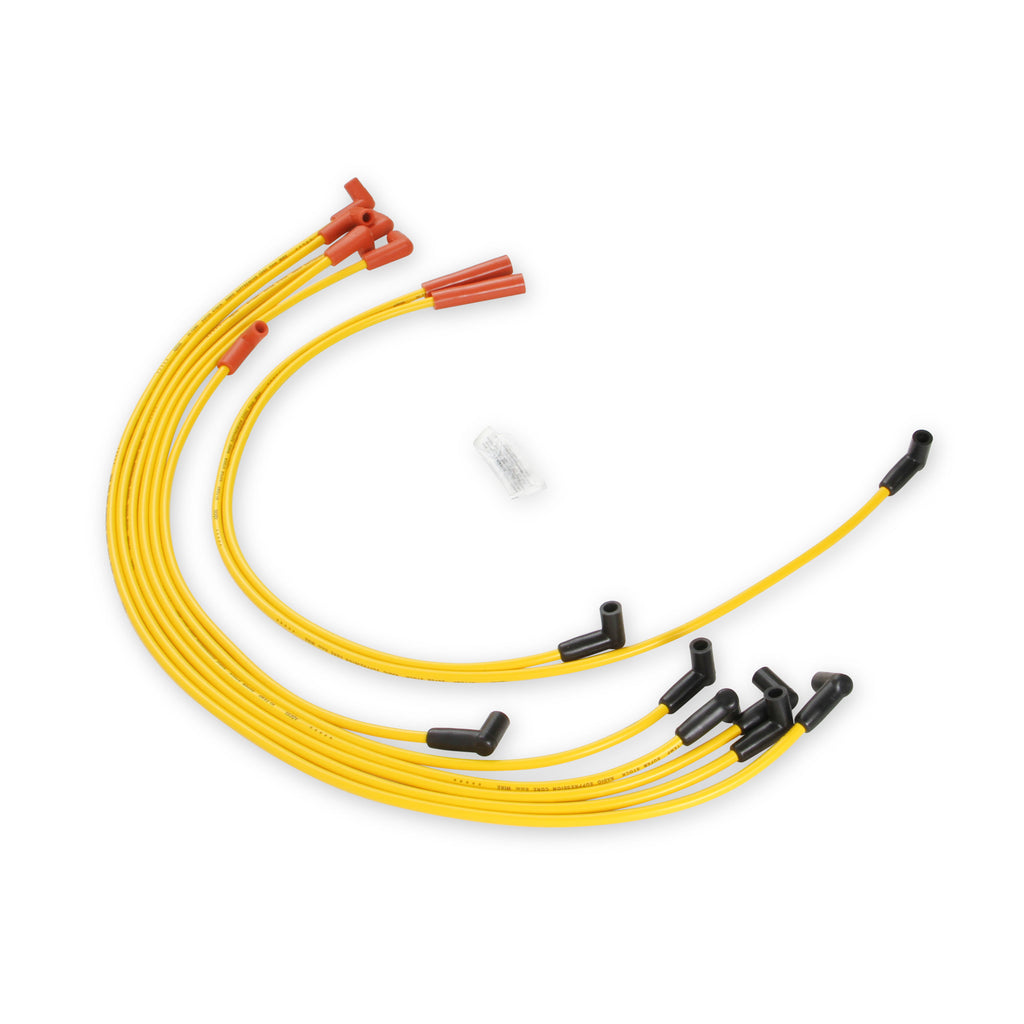 Spark-Plug-Wire-Set---8Mm---Super-Stock---Graphite-Core---Yellow-With-Hei-Style-Boots-