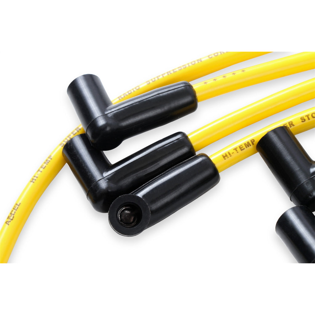 Spark-Plug-Wire-Set---8Mm---Yellow-With-Hei-Stock-Style-Boots