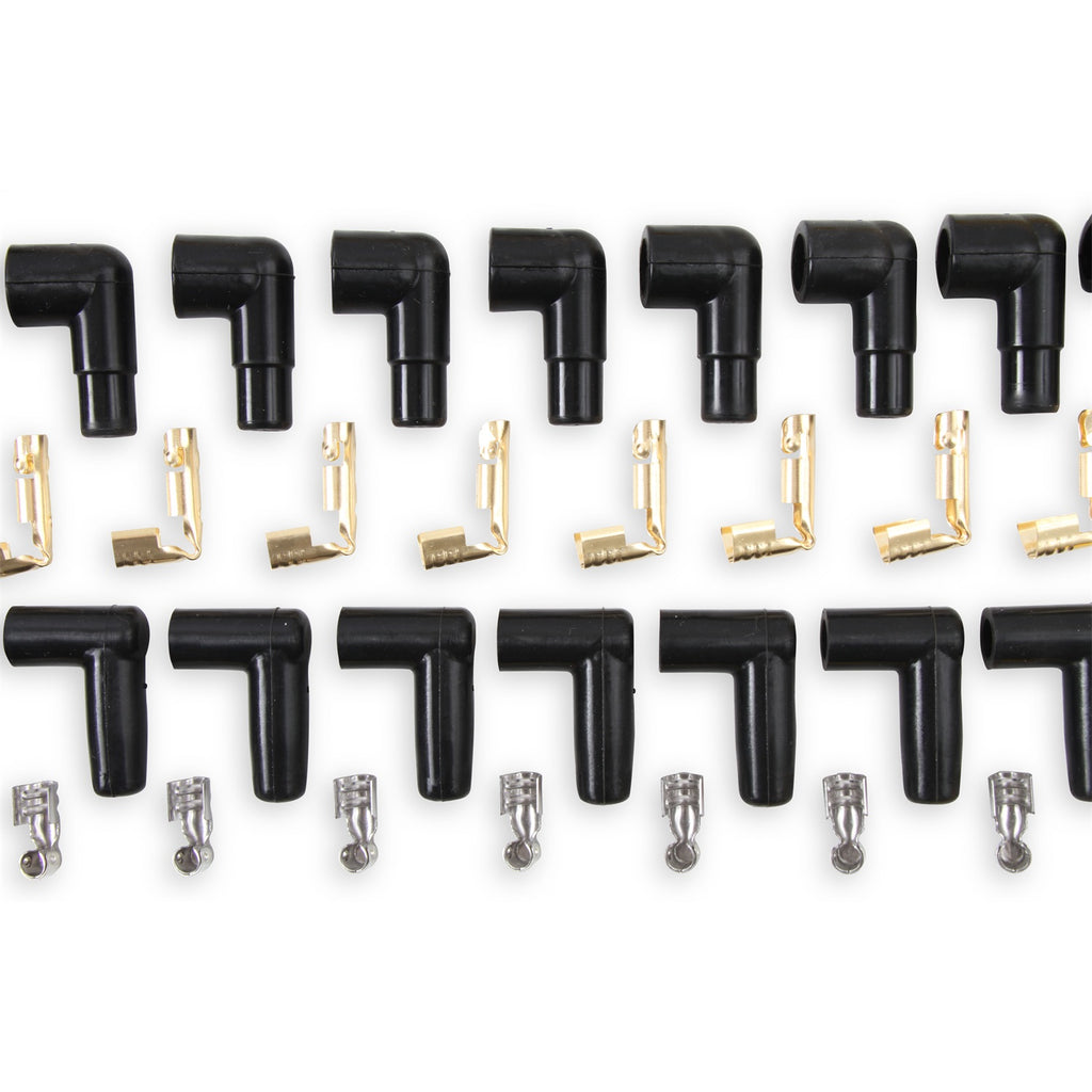 Spark-Plug-Wire-Set---8Mm---Yellow-With-Orange-90-Deg-Boots