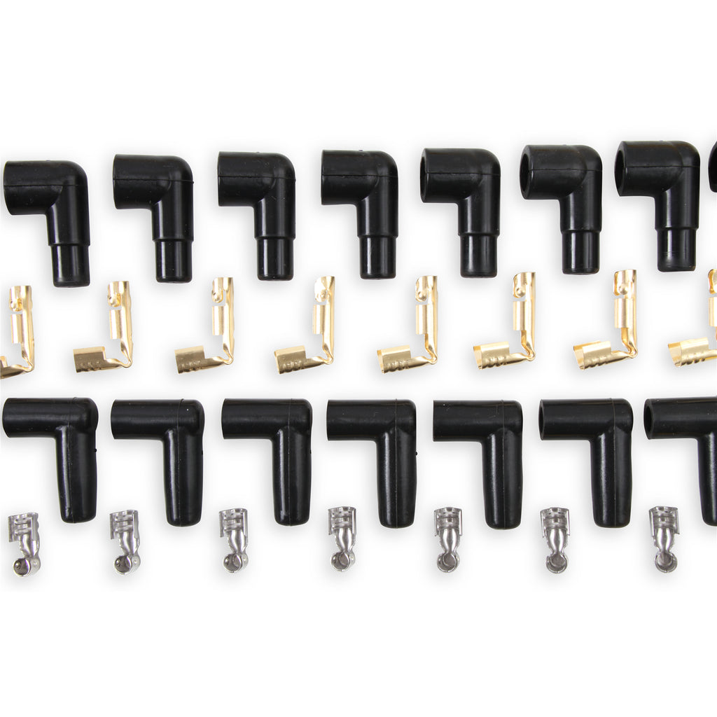 Spark-Plug-Wire-Set---8Mm---Yellow-With-Orange-90-Deg-Boots