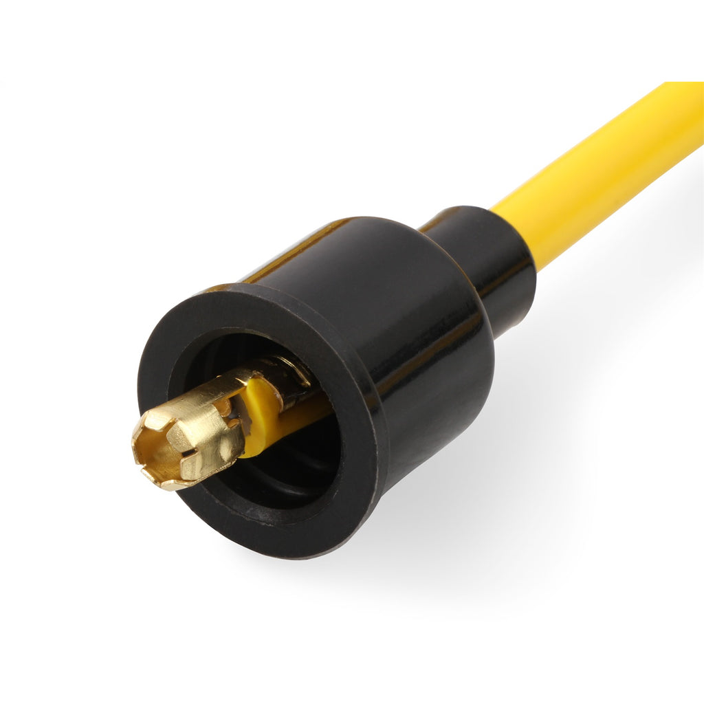 Spark-Plug-Wire-Set---8Mm---Yellow-With-Orange-90-Deg-Boots