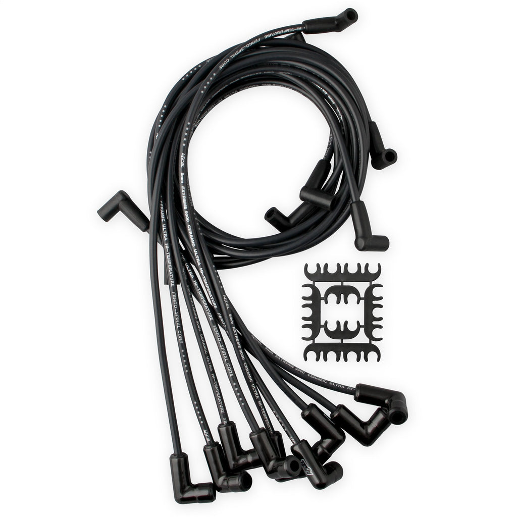 Spark-Plug-Wire-Set---Chevy-Small-Block-With-Hei-75-86-Wires-Under-Valve-Cover-Black