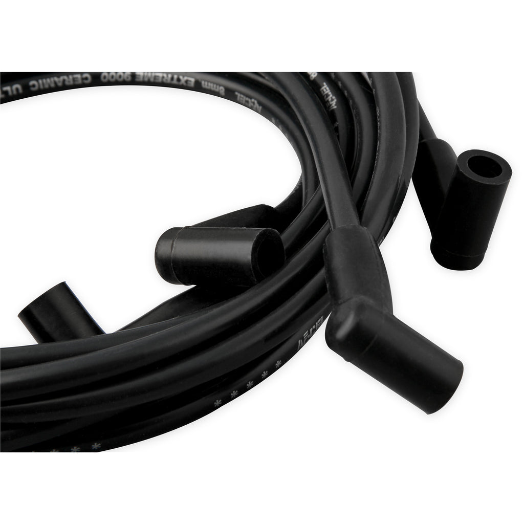 Spark-Plug-Wire-Set---Chevy-Small-Block-With-Hei-75-86-Wires-Under-Valve-Cover-Black