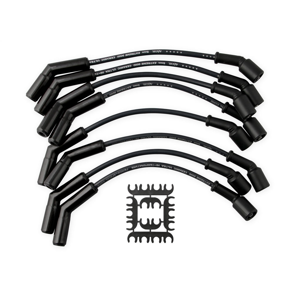 Spark-Plug-Wire-Set---Extreme-9000-Black-Ceramic-Boot---Chevy--Gm-2001-2004---34--1-Ton-8.1L