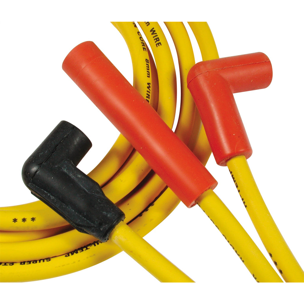 Spark-Plug-Wire-Set---Super-Stock-Graphite-Core-8Mm---Chevy--Gmc--Oldsmobile-4.3L-V6---Yellow