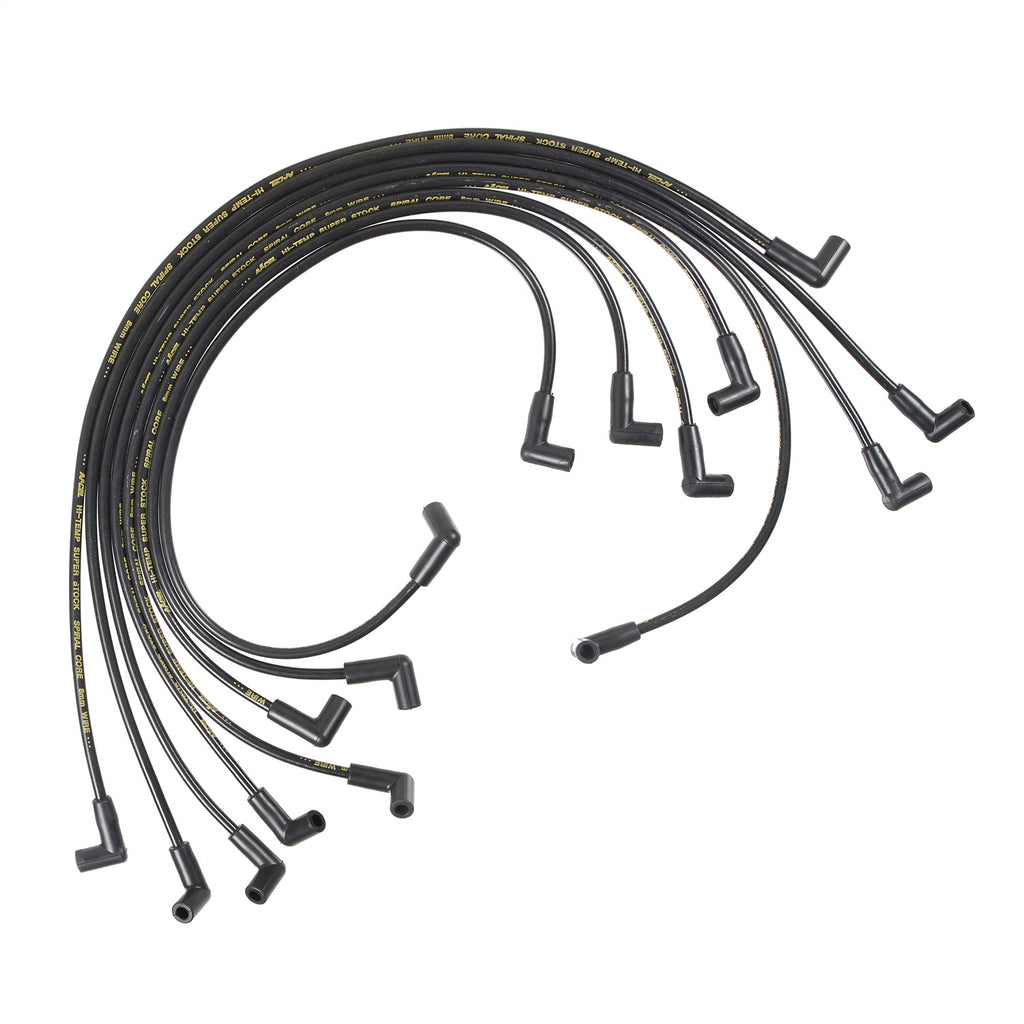 Spark-Plug-Wire-Set---Super-Stock-Spiral-8Mm---Holden-V8---Black