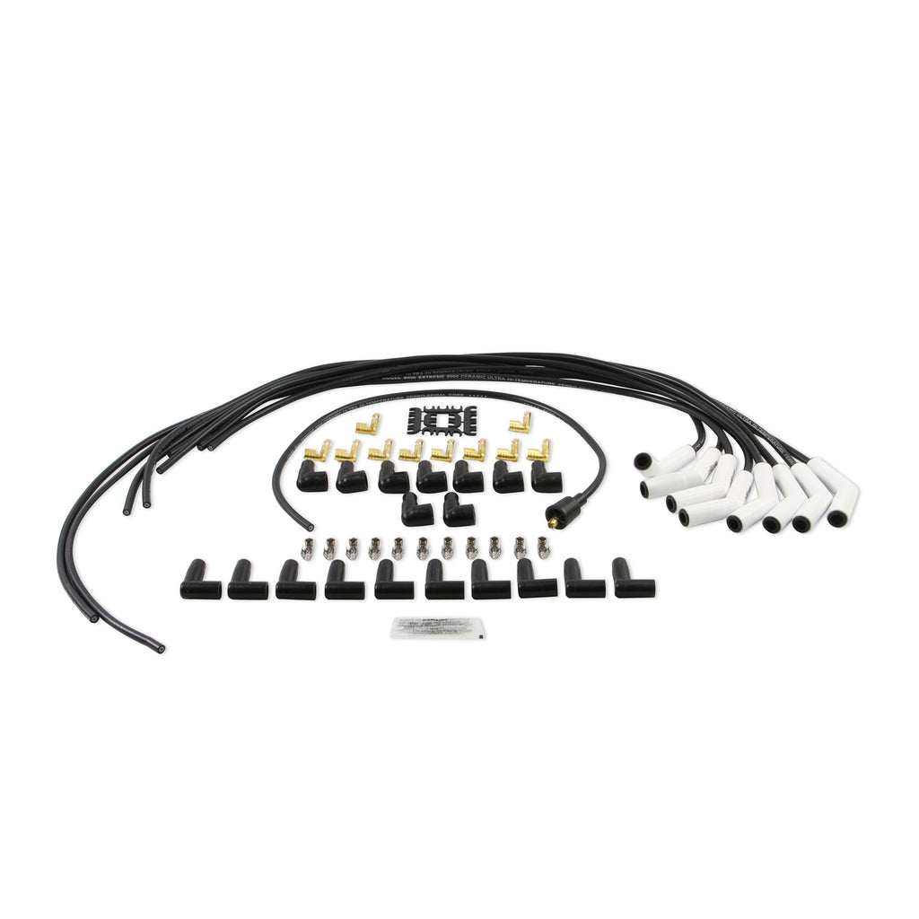 Spark-Plug-Wire-Set---Universal---135-Deg-White-Ceramic-Boots