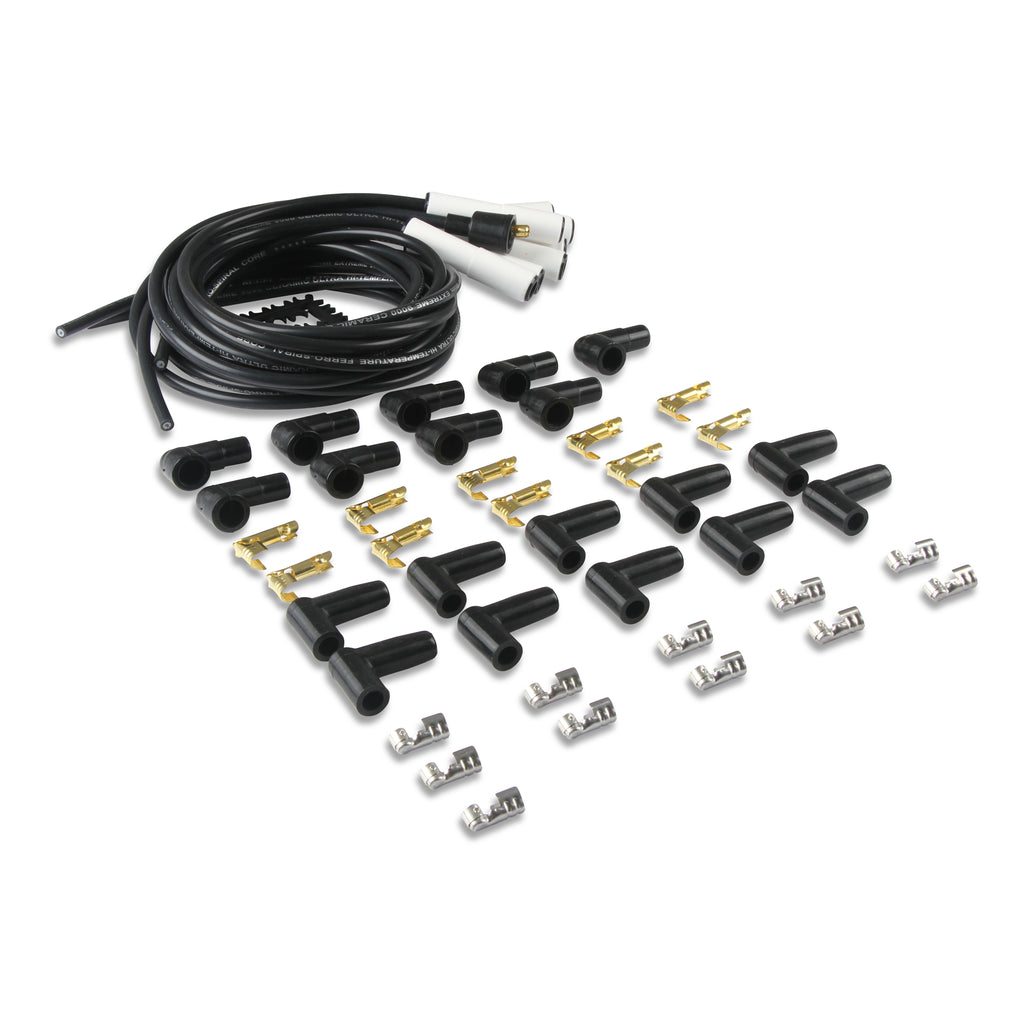 Spark-Plug-Wire-Set---Universal---180-Deg-White-Ceramic-Boots