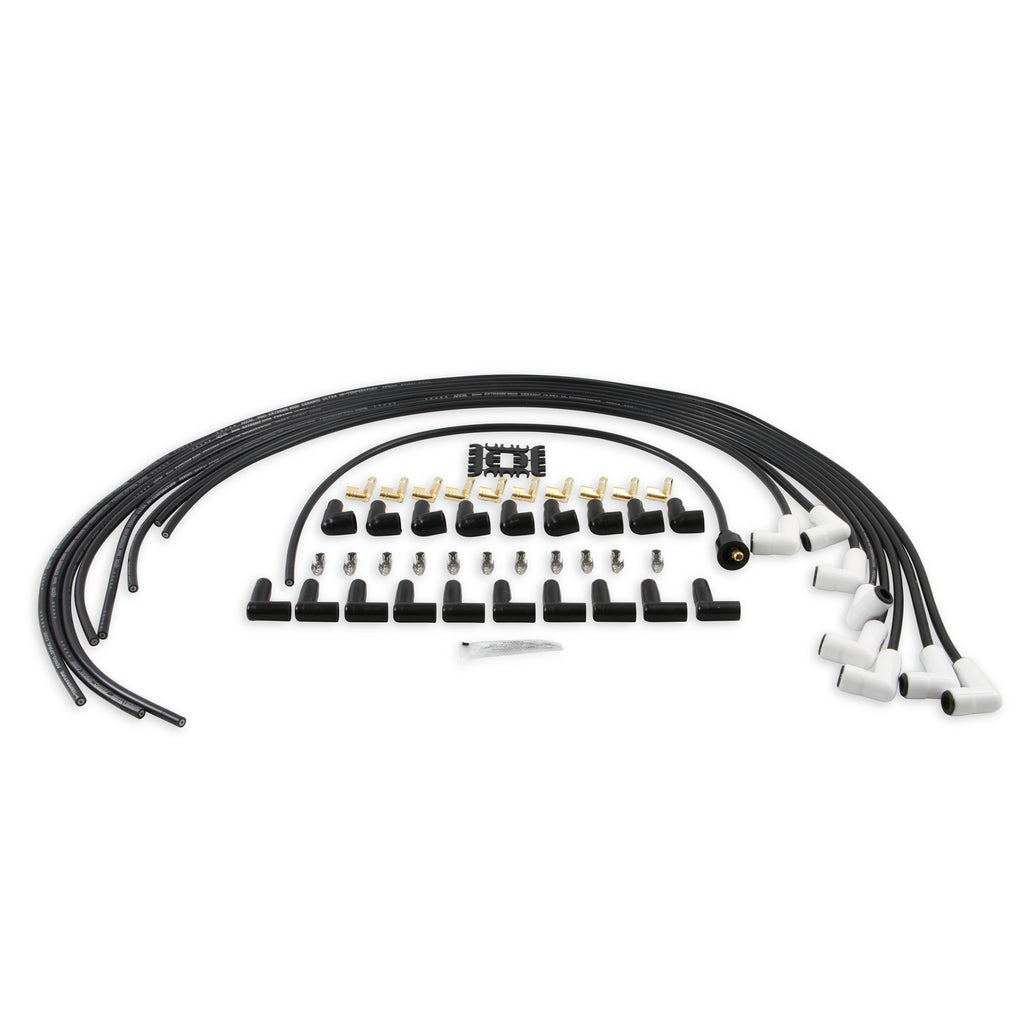 Spark-Plug-Wire-Set---Universal---90-Deg-White-Ceramic-Boots